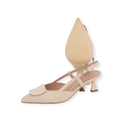 Luxury Brand Milano dames pump in beige leer.