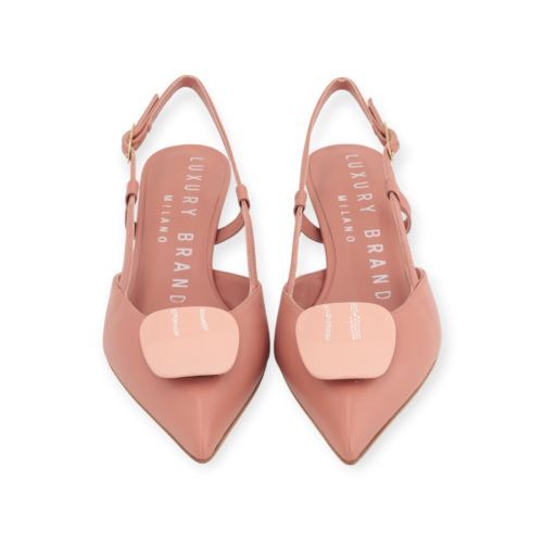 Luxury Brand Milano dames pump in nude - roze leer.
