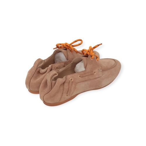 March 23 Antwerp loafer, mocassin voor dames in beige suède.