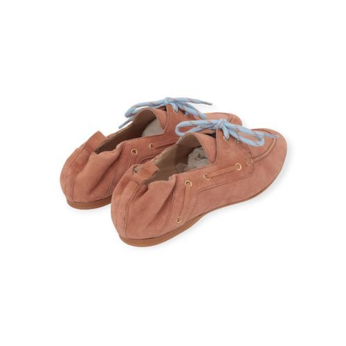 March 23 Antwerp loafer, mocassin voor dames in roze suède.