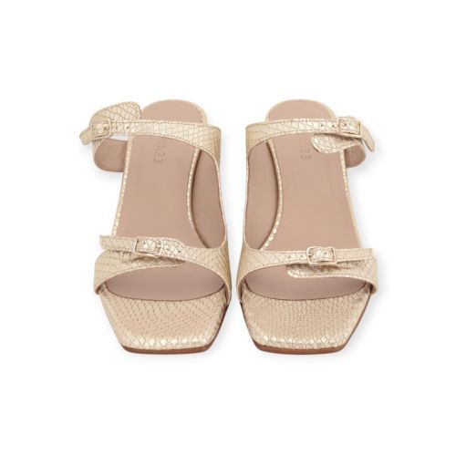 March 23 Monaco muil in goud python voor dames.