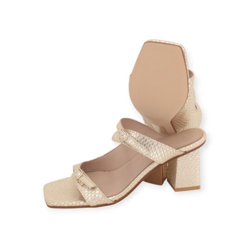 March 23 Monaco muil in goud python voor dames.