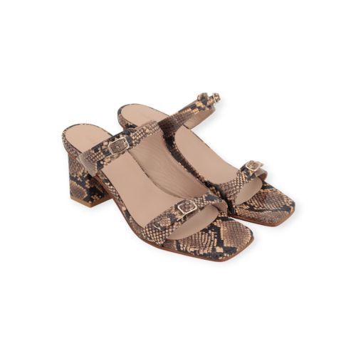 March 23 Monaco muil in nude python voor dames. 