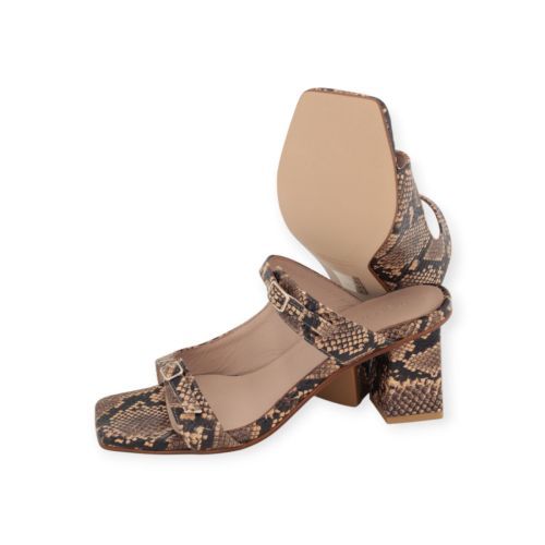 March 23 Monaco muil in nude python voor dames. 