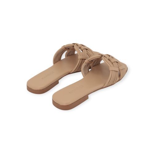 March23 Palermo muiltje in beige leer voor dames. 