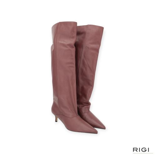 March 23 Tosette Boot Bordeaux Leren Knielaarzen | RIGI March 23 Tosette Boot Bordeaux Leren Knielaarzen | RIGI