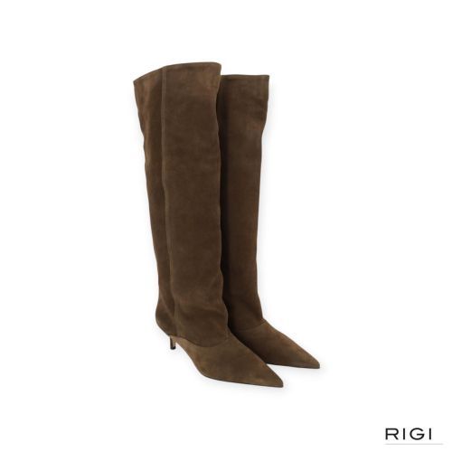 March 23 Tosette Boot dames laars in olive suede.