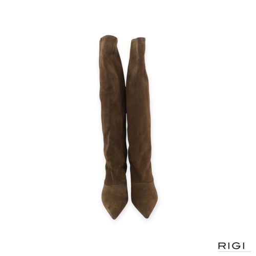March 23 Tosette Boot dames laars in olive suede.