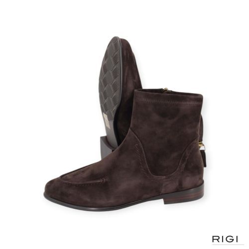 Maripé GG503 V.6. enkellaars in bruin suède voor dames. 