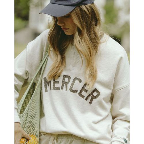Mercer Sweater - Trui Beige unisex (Mercer Logo Sweat MEAP261010 - Mercer Logo Sweat MEAP261010) - Rigi