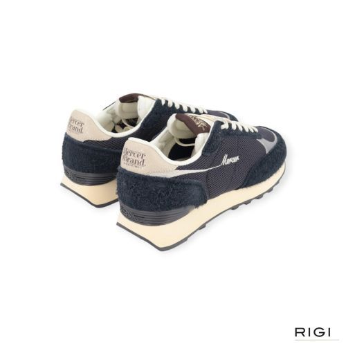 Mercer The Re-Racer heren sneaker in blauw suède met mesh. Mercer The Re-Racer heren sneaker in blauw suède met mesh.