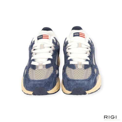 Mercer Re-Run Americana sneaker in blauw suède mesh voor dames 