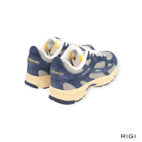 Mercer Re-Run Americana sneaker in blauw suède mesh voor dames 