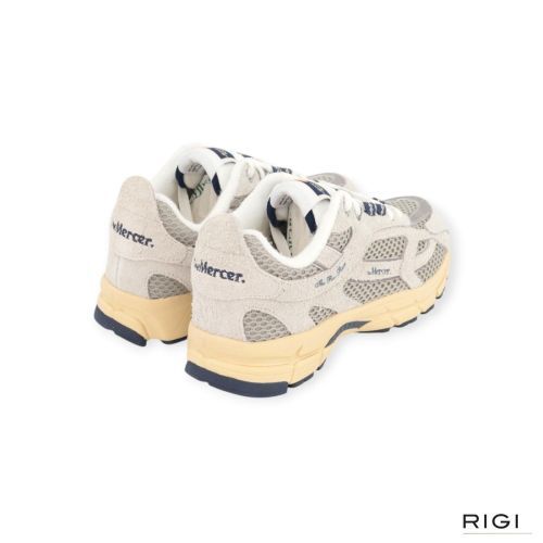 Mercer Re-Run Americana sneaker in offwit suède mesh voor dames 