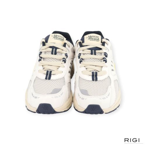 Mercer Re-Run Evo Nappa sneaker in wit leer voor heren. Mercer Re-Run Evo Nappa sneaker in wit leer voor heren.