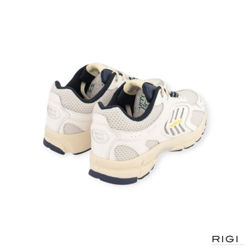 Mercer Re-Run Evo Nappa sneaker in wit leer voor heren. Mercer Re-Run Evo Nappa sneaker in wit leer voor heren.