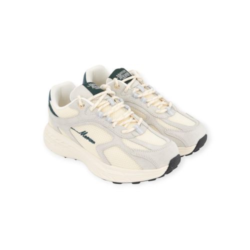 Mercer The Re-Run Max EVO sneaker in grijs met groen voor heren. 