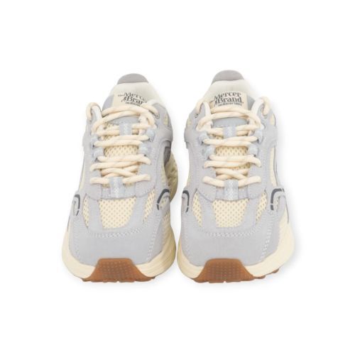 Mercer The Re-Run Max sneaker in wit ice met grijs/ blauw voor dames. 