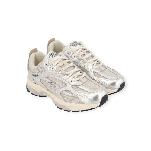 Mercer The Re-Run Pine sneaker in zilver voor dames. 