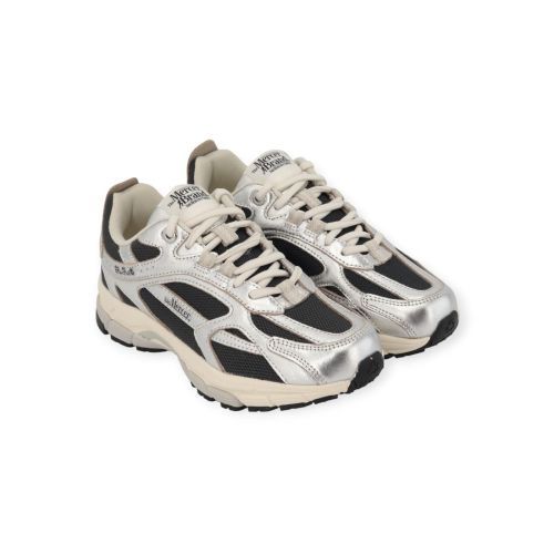 Mercer the re-run pine dames sneaker in zilver met zwart. Mercer the re-run pine dames sneaker in zilver met zwart.