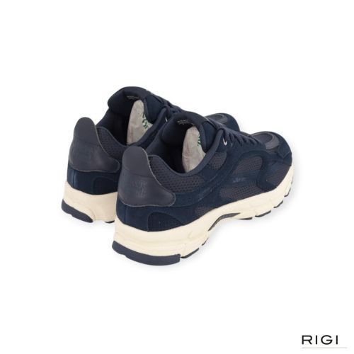 Mercer Re-Run Premium sneaker in blauw suède voor heren. Mercer Re-Run Premium sneaker in blauw suède voor heren.