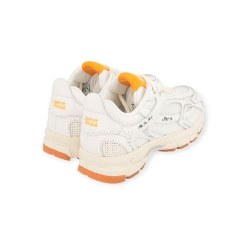 Mercer The Re-Run Summer sneaker voor dames in wit leer met mesh. 