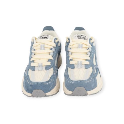 Mercer The Re-Run vintage sneaker in ice blauw suède voor dames. 