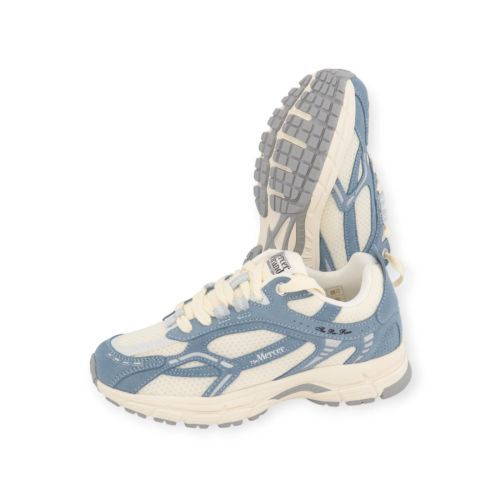 Mercer The Re-Run vintage sneaker in ice blauw suède voor dames. 