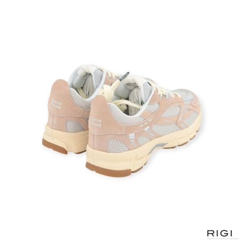 Mercer The Re-Run Vintage in zand suède met mesh voor dames. Mercer The Re-Run Vintage in zand suède met mesh voor dames.
