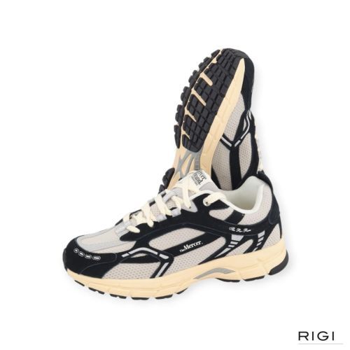Mercer Re-Run Vintage sneaker in grijs suède voor heren. 