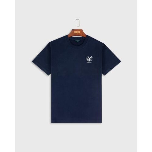 Mercer T-shirt Blauw