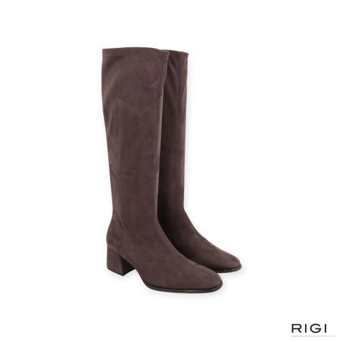 Miss Elastic 75310 dames laars in bruin strech suede leer. Miss Elastic 75310 dames laars in bruin strech suede leer.
