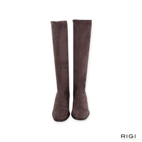 Miss Elastic 75310 dames laars in bruin strech suede leer. Miss Elastic 75310 dames laars in bruin strech suede leer.