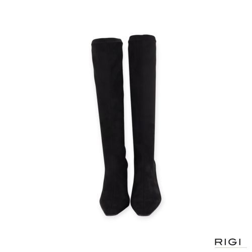 Miss Elastic 75356 dames laars in zwart strech suede leer. Miss Elastic 75356 dames laars in zwart strech suede leer.