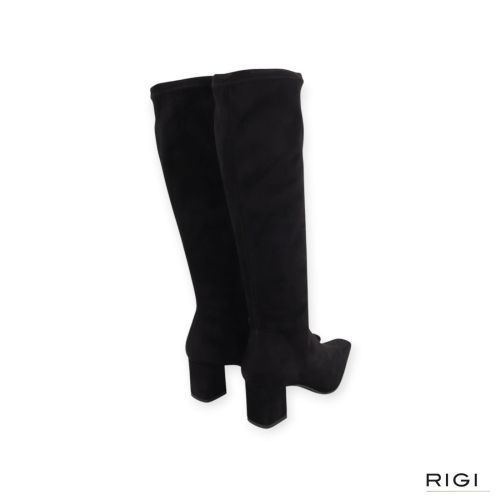 Miss Elastic 75356 dames laars in zwart strech suede leer. Miss Elastic 75356 dames laars in zwart strech suede leer.