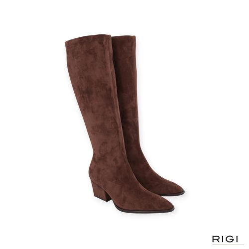 Miss Elastic 75375 dames laars in bruin strech suede leer. Miss Elastic 75375 dames laars in bruin strech suede leer.