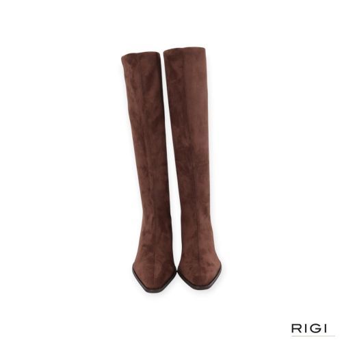 Miss Elastic 75375 dames laars in bruin strech suede leer. Miss Elastic 75375 dames laars in bruin strech suede leer.