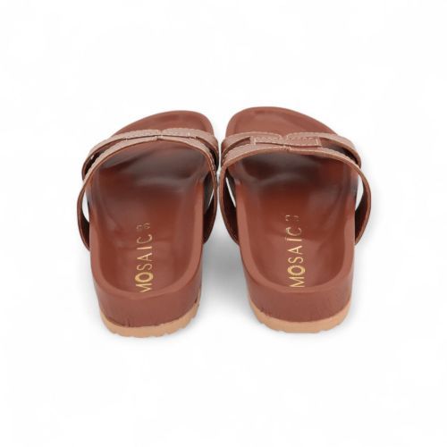 Mosaic Slipper - Muiltje  Cognac dames (Dune - Dune) - Rigi