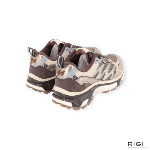 MRP Altitude dames sneaker in bruin multi kleuren suede leer.