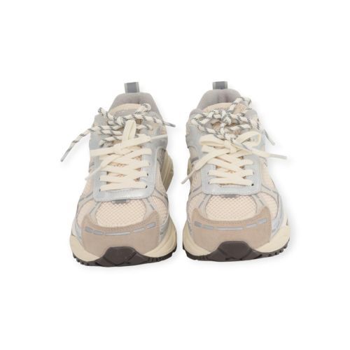MRP Star Melrose V.2 sneaker in offwit zilver leer. MRP Star Melrose V.2 sneaker in offwit zilver leer.