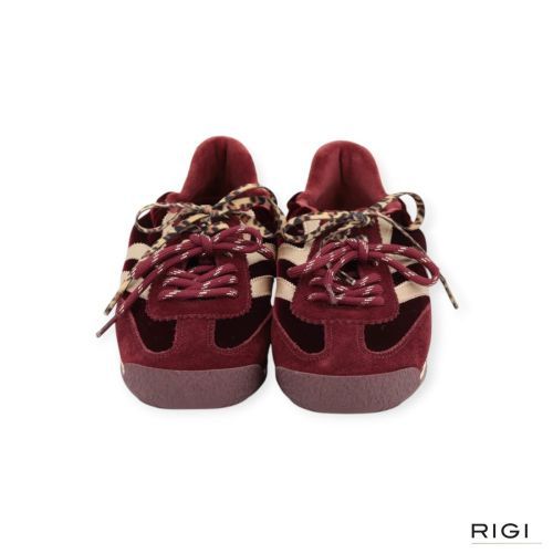 MRP Utah V24 sneaker in bordeaux suède met velvet voor dames. MRP Utah V24 sneaker in bordeaux suède met velvet voor dames.