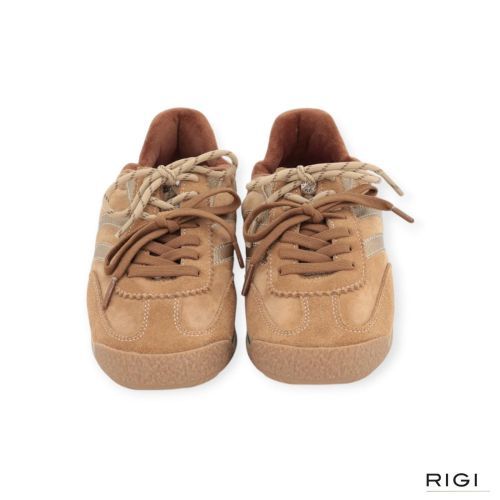 MRP Utah V.1 sneaker in camel suède voor dames. MRP Utah V.1 sneaker in camel suède voor dames.