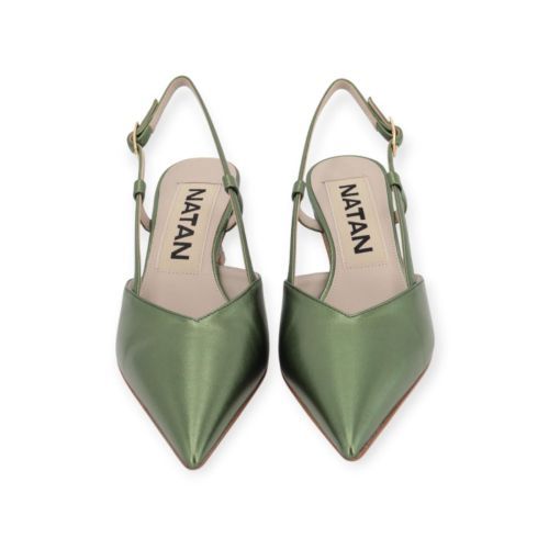 Natan N4108 pump in groen shining leer voor dames. 