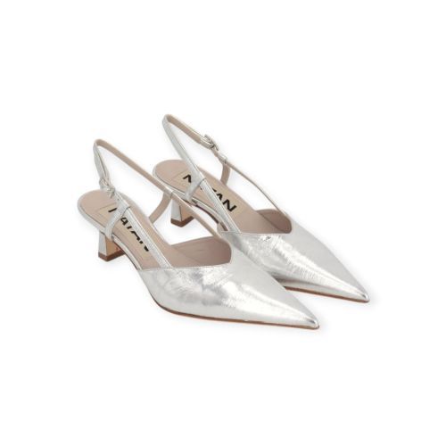 Natan N4108 pump in zilver shining leer voor dames. 