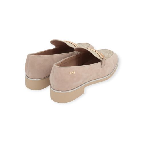 Nathan-Baume dames mocassin in nude suede . Nathan-Baume dames mocassin in nude suede .