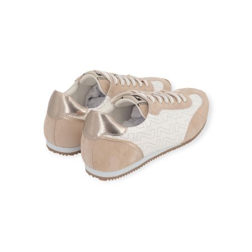 Nathan-Baume dames sneaker in het wit met beige suede. Nathan-Baume dames sneaker in het wit met beige suede.