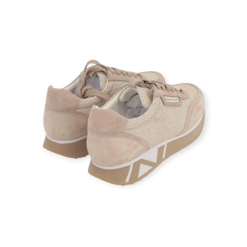 Nathan-Baume dames sneaker in beige suede.