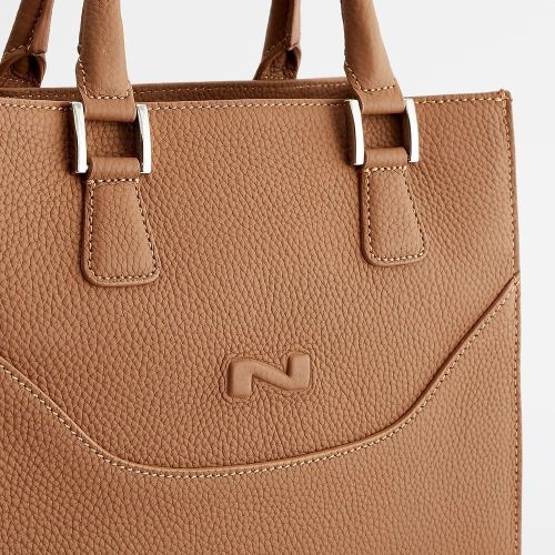 Nathan-Baume Hand- en schoudertas Cognac dames (Chloe Zipped Tote Bag N241-17-06 - Chloe Zipped Tote Bag N241-17-) - Rigi
