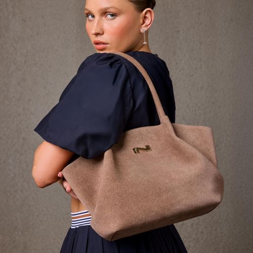 Nathan-Baume Hand- en schoudertas Licht Bruin