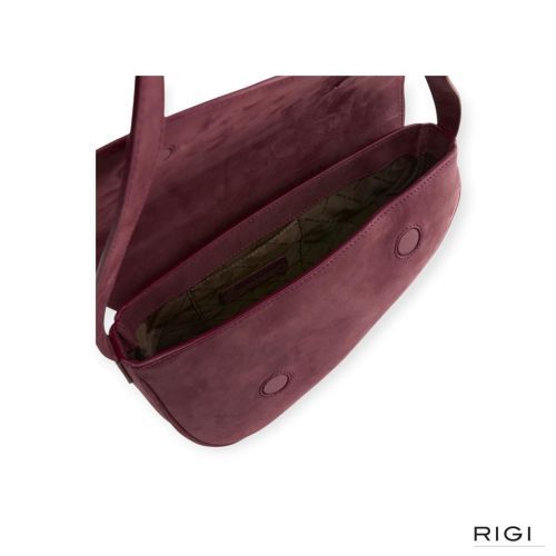 Nathan-Baume Crossbody Sunny City in bordeaux suède voor dames. Nathan-Baume Crossbody Sunny City in bordeaux suède voor dames.